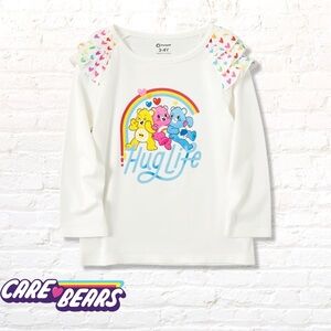 Care Bears Hug Life Rainbow Heart Ruffled Tee
